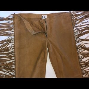 Haute Hippie Suede Pants. Size Small